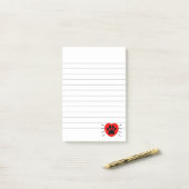 Hondenliefhebber, hart- en voetafdrukken post-it® notes (Op bureau)