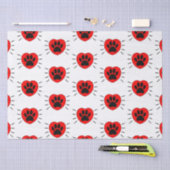 Hondenliefhebber, hart- en voetafdrukken tissuepapier (Craft)