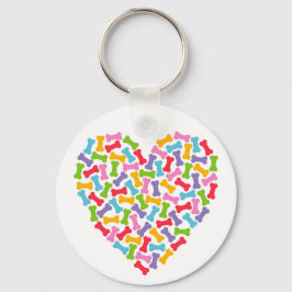 Hondenliefhebber Heart Sleutelhanger