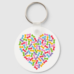 Hondenliefhebber Heart Sleutelhanger