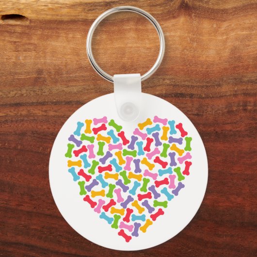 Hondenliefhebber Heart Sleutelhanger (Voorkant)