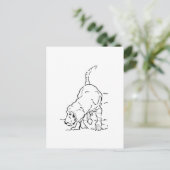 Hondenliefhebber Herinnering, Beagle Illustratie Briefkaart (Staand voorkant)
