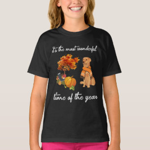 Hondenliefhebber Het is de mooiste tijd van het ja T-shirt