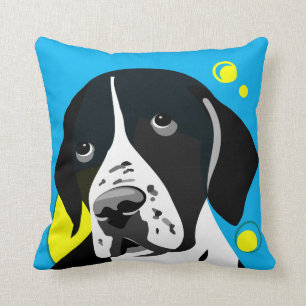hondenliefhebber Home Decor Black en White Pointer Kussen