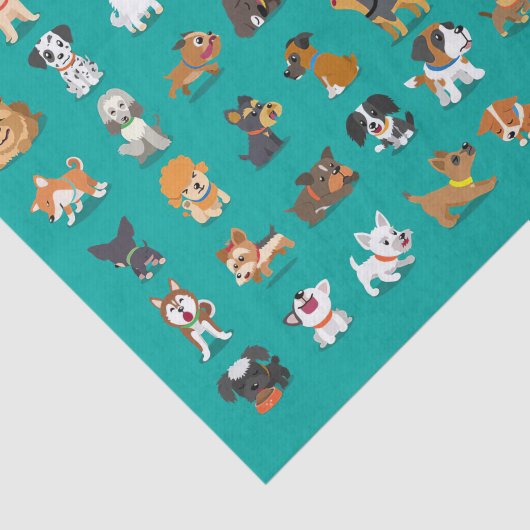 hondenliefhebber Hondenras World Tissuepapier (Detail)