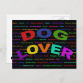 Hondenliefhebber Hondenrassen Briefkaart (Voorkant / Achterkant)