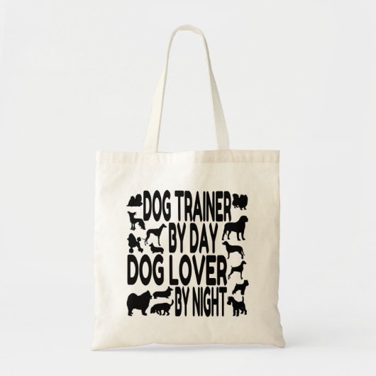 Hondenliefhebber hondentrainer tote bag (Voorkant)
