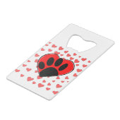 Hondenliefhebber hoort overal creditkaart flessenopener (Achterkant Gekanteld)