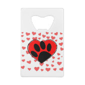 Hondenliefhebber hoort overal creditkaart flessenopener (Achterkant)