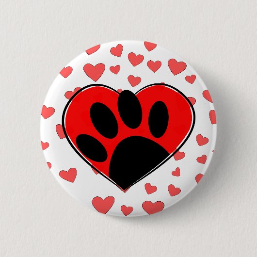 Hondenliefhebber hoort overal ronde button 5,7 cm (Voorkant)