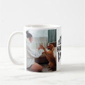 Hondenliefhebber huisdier foto collage koffiemok (Links)