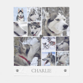 Hondenliefhebber Huisdier Fotocollage Fleece Deken