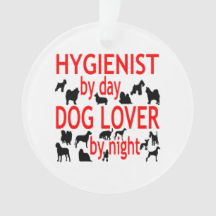 Hondenliefhebber Hygiënist in het rood Ornament