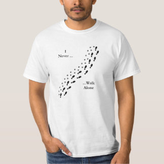 hondenliefhebber I Loop nooit alleen Pawprint T-Sh T-shirt