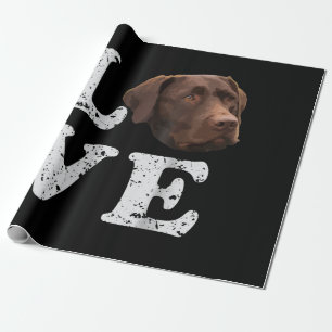 Hondenliefhebber I Love Chocolate Labrador Retri Cadeaupapier