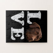 Hondenliefhebber | I Love Chocolate Labrador Retri Legpuzzel (Horizontaal)