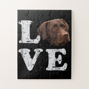 Hondenliefhebber   I Love Chocolate Labrador Retri Legpuzzel