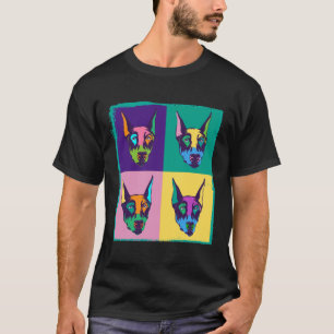 Hondenliefhebber I Pop Art Doberman T-shirt
