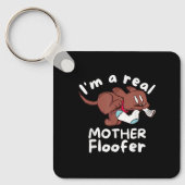 hondenliefhebber Ik ben een echte moeder floofer l Sleutelhanger (Voorkant)