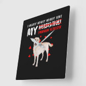 Hondenliefhebber | Ik hou echt van mijn labrador R Vierkante Klok (Hoek)