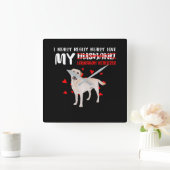 Hondenliefhebber | Ik hou echt van mijn labrador R Vierkante Klok (Huis)