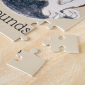 hondenliefhebber Ik hou van berenhellingen van 8 x Legpuzzel (Zijkant)