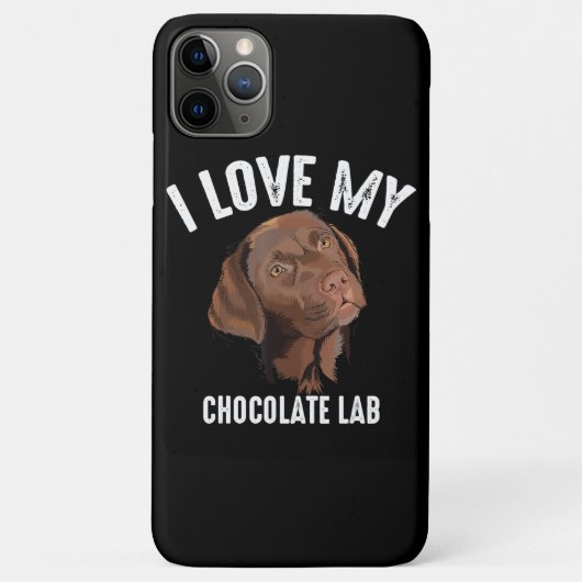 Hondenliefhebber | Ik hou van mijn chocolade lab Case-Mate iPhone Case (Achterkant)