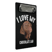 Hondenliefhebber | Ik hou van mijn chocolade lab Mini Klembord (Schuin)
