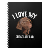 Hondenliefhebber | Ik hou van mijn chocolade lab Notitieboek (Voorkant)