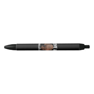 Hondenliefhebber | Ik hou van mijn chocolade lab Zwarte Inkt Pen