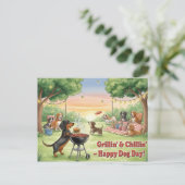 Hondenliefhebber Internationale Dag van de Hond Briefkaart (Staand voorkant)