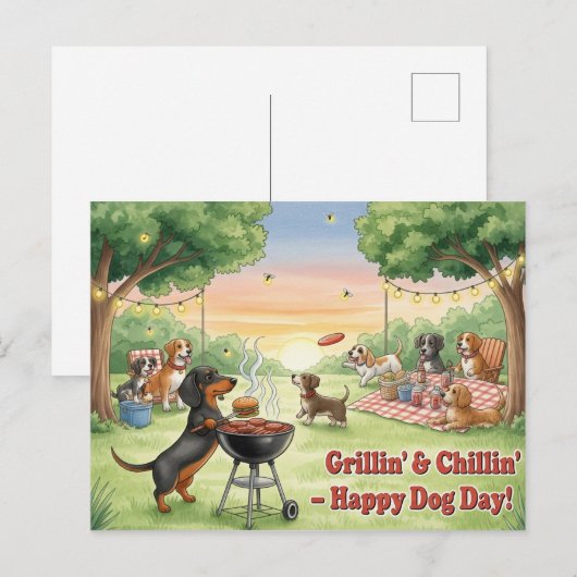 Hondenliefhebber Internationale Dag van de Hond Briefkaart (Voorkant / Achterkant)