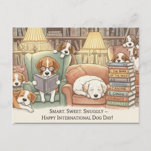 Hondenliefhebber Internationale Dag van de Hond Briefkaart (Voorkant)