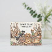 Hondenliefhebber Internationale Dag van de Hond Briefkaart (Staand voorkant)