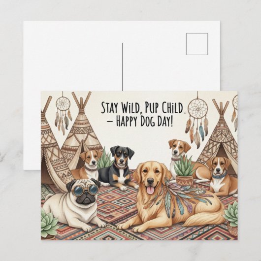 Hondenliefhebber Internationale Dag van de Hond Briefkaart (Voorkant / Achterkant)