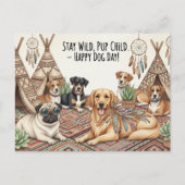 Hondenliefhebber Internationale Dag van de Hond Briefkaart (Voorkant)