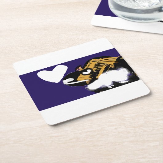 Hondenliefhebber Kartonnen Onderzetters (Schuin)