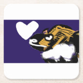 Hondenliefhebber Kartonnen Onderzetters (Voorkant)