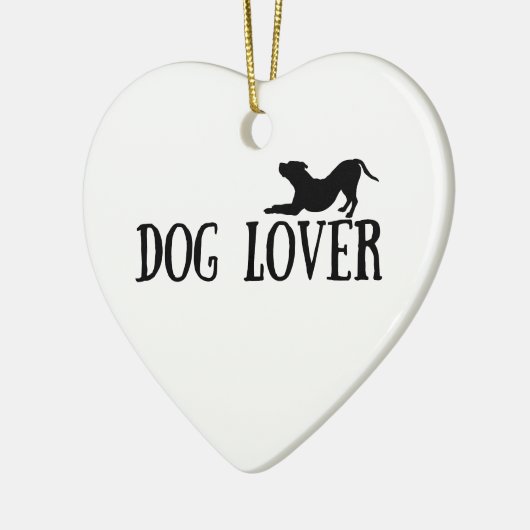 Hondenliefhebber Keramisch Ornament (Links)