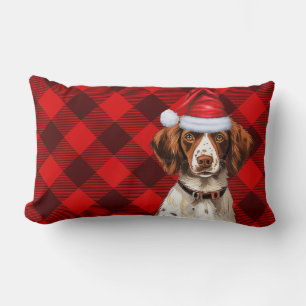 Hondenliefhebber Kerst Bretagne Spaniel Vakantie P Kussen