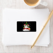 Hondenliefhebber | Kerst mooi kerstfeest sjiih Tzu Etiket (Insitu)