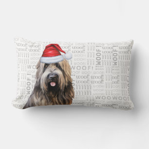 Hondenliefhebber Kerst Schattigee Briard Shepherd Kussen