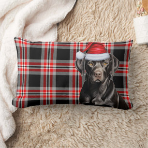 Hondenliefhebber Kerst Zwart Labrador Retriever Pl Kussen