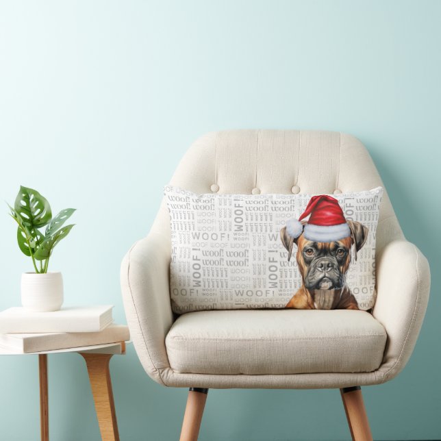 Hondenliefhebber kerstavond kussen (Stoel)