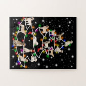 Hondenliefhebber | Kerstboom in Labrador Legpuzzel (Horizontaal)