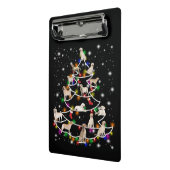 Hondenliefhebber | Kerstboom in Labrador Mini Klembord (Angled2)