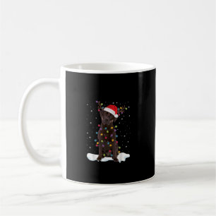 Hondenliefhebber Kerstkerst met chocolade-labrad Koffiemok