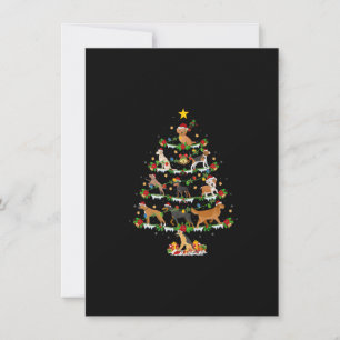 Hondenliefhebber-kerstlampjes - Premium kerstbomen Kaart
