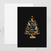 Hondenliefhebber Kerstlichtjes Hondenkerstboom Pre Kaart (Voorkant / Achterkant)