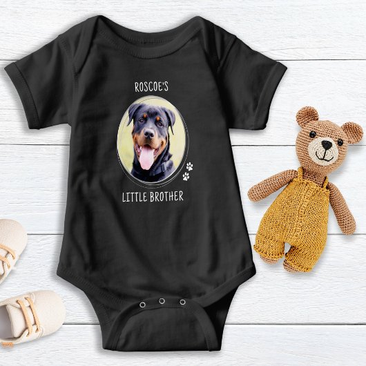 Hondenliefhebber Kleine broeder Cute Custom Pet Fo Romper
